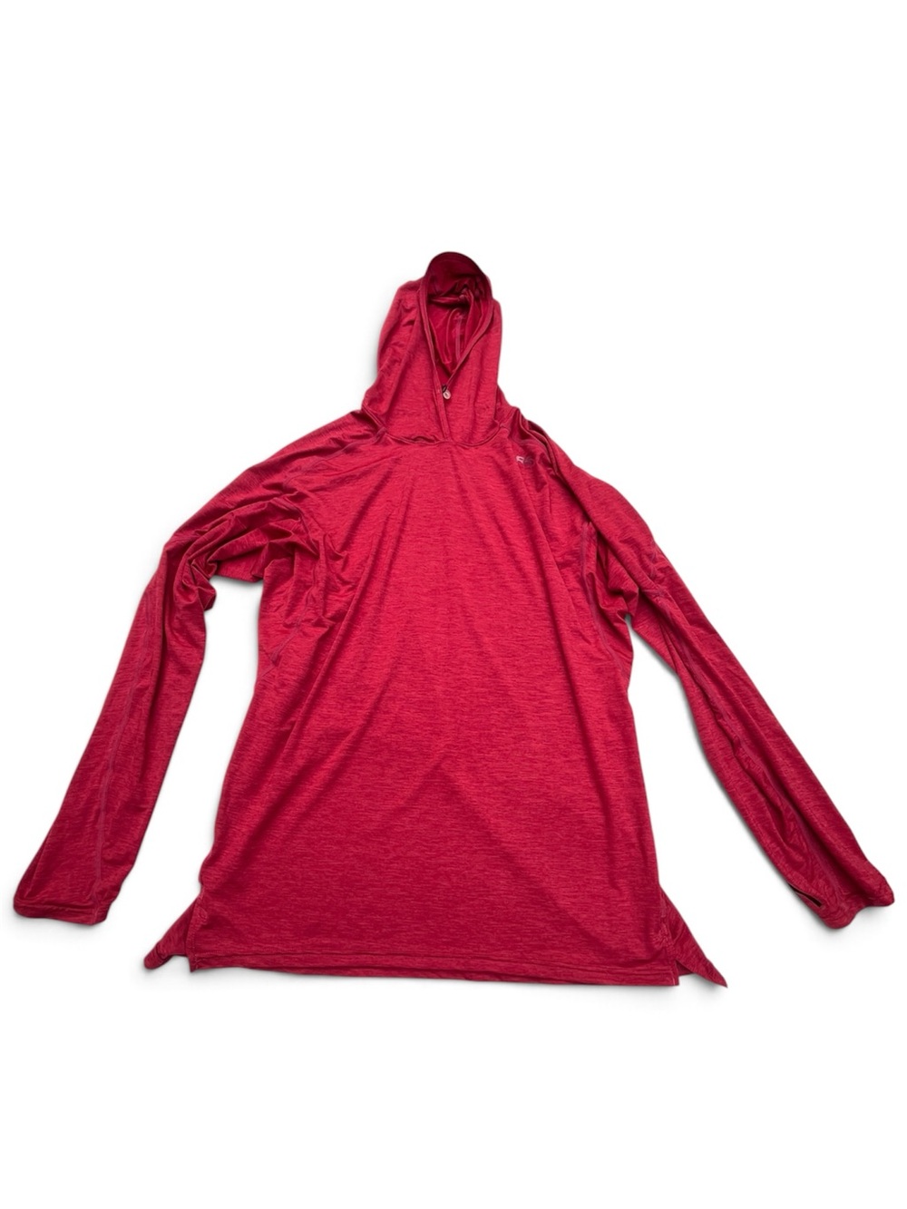 NRS Men’s H2Core Silkweight Sun Hoodie Size M Red Long Sleeve Rash Guard UPF 50